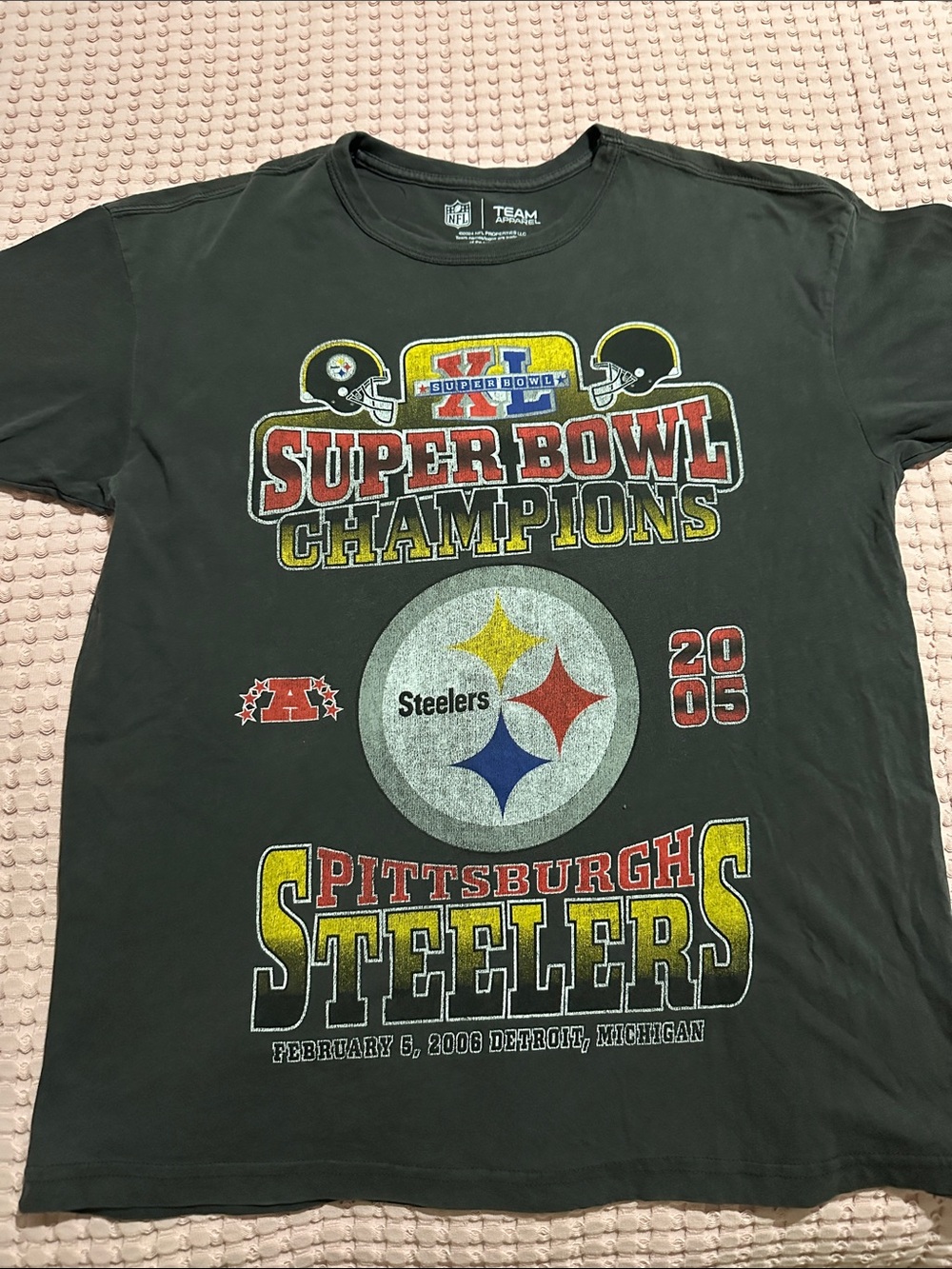 Pittsburgh’s Steelers Black Super Bowl Champions Graphic Tee